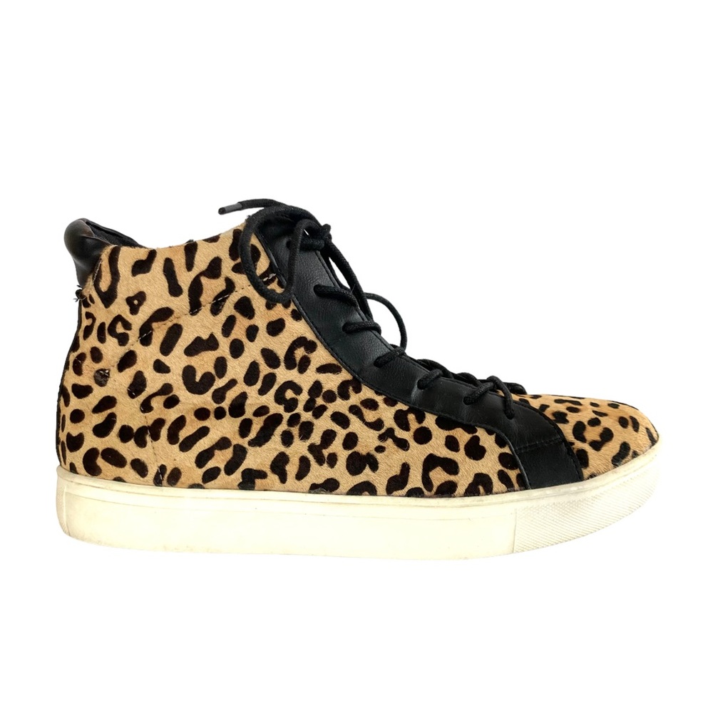 Coconuts by Matisse Women's Skylark leopard print high top sneaker, Sz 7.5 - Picture 5 of 14